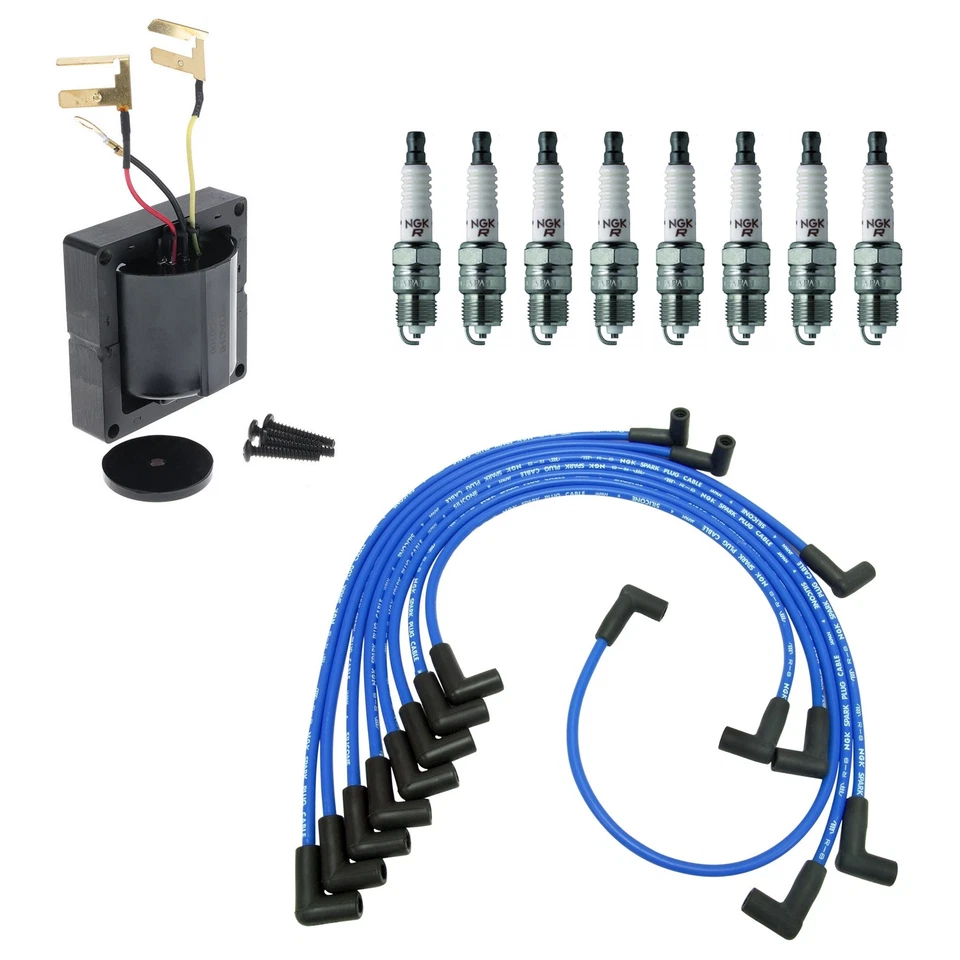 Kit de juego de bujías y cables Hitachi bobinas de encendido NGK 8 V-Power para G10 G20 G30 Foto 1 de 1