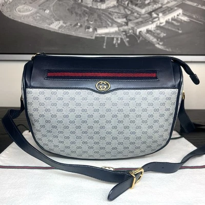 GUCCI GG Monogram Supreme Ophidia Web BagCrossbody Purse - Image 1 of 4