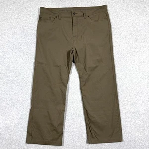 prAna Hose Herren 40x27 Brion Slim Fit Stretch Outdoor Wandern 5 Pocket Braun - Bild 1 von 16