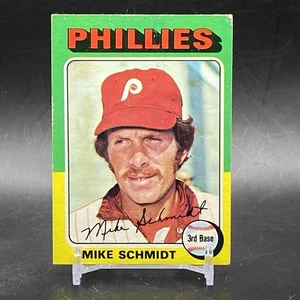 1975 Topps #70 Mike Schmidt HOF Philadelphia Phillies Vintage Baseballkarte - Bild 1 von 2