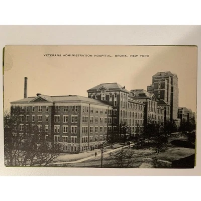 Postal de colección - Hospital de Administración de Veteranos Bronx Nueva York (Lote de 2) Foto 1 de 4