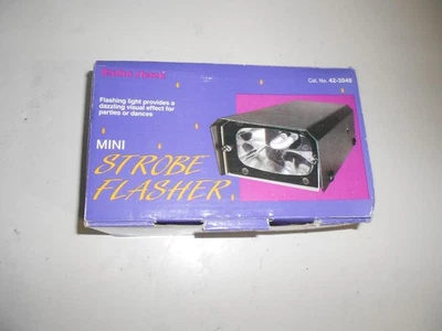 Vtg Radio Shack 42-3048 Adjustable Mini Strobe Light 120V AC Slow/Fast NIB - Image 1 of 3