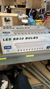 LED BR30 Light Bulbs 11W 120V 60Hz - 10 Pack Flood Bulbs d1 bv - Picture 1 of 1