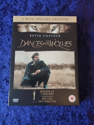 DVD DANCES WITH WOLVES KEVIN COSTNER 3 DISC EDITION MARY MCDONNELL WESTERN UK R2 - Image 1 of 3