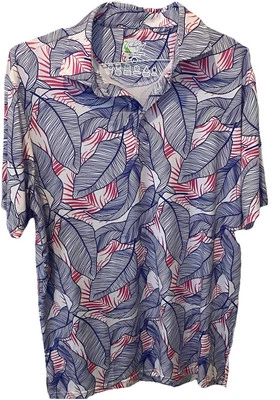 TailerByrd Golf Polo Shirt Mens Extra Large XL Floral Print SPF30 - Image 1 of 4