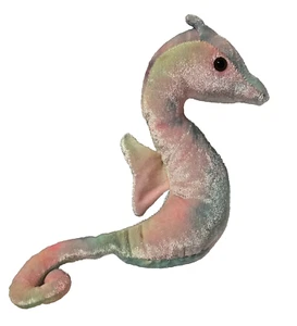 1999 Ty Beanie Baby "Neon" the Cute & Bubbly Pink & Lime Seahorse w/Tush Tag - Picture 1 of 8