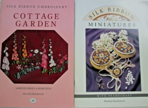 2 Merrilyn Heazlewood Silk Ribbon Floral Embroidery SC Instruction Books - Picture 1 of 8