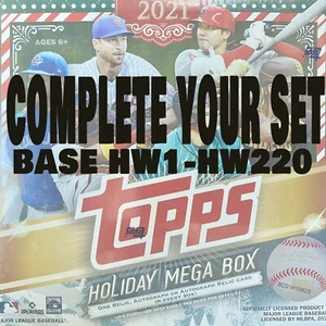 2021 Topps Holiday Baseball COMPLETE YOUR SET *Base HW1-HW220 - Picture 1 of 1