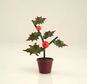 Reibestein Wiener VIENNA BRONZE Flower Pot HOLLY PLANT II Cold Painted Brass - Picture 1 of 12