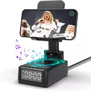 Bluetooth Lautsprecher mit Faltbarer Handyhalterung 6-In-1 Tragbarer Musikbox Ha - Bild 1 von 9