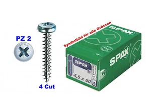ABC Spax® 4,5 x 60 mm Halbrundkopf-Schrauben Blank verzinkt (Menge wählbar) - Bild 1 von 1