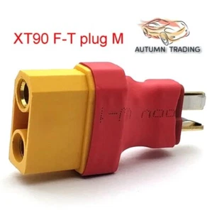Xt90 female to deans Male Connector Red/yellow adapter rc car boat plane - Picture 1 of 2