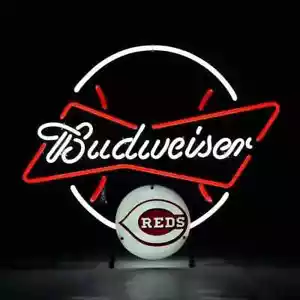 Cincinnati Reds Beer 20"x16" Neon Sign Lamp Light Display Wall Bar Artwork AL - Picture 1 of 1