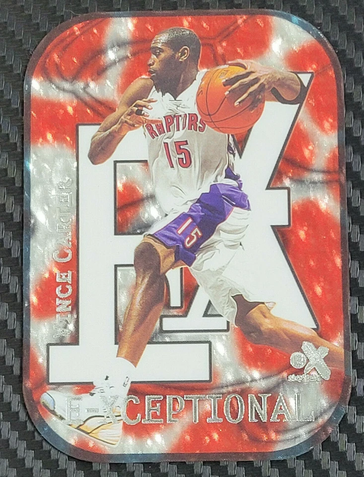 1999-00 SKYBOX EX - VINCE CARTER - E-XCEPTIONAL RARE DIE CUT! - Image 1 of 2
