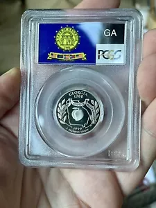GEORGIA Deep Cameo 🍑🇺🇸 Proof 1999-S US STATE QUARTER PCGS PR69DCAM not Silver - Picture 1 of 5