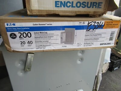 Eaton BRP20L200G Loader 200A Main Lug 120/240V 1PH3W 20/40 CKT -E3360-NEW-B — 第 1/4 张图片