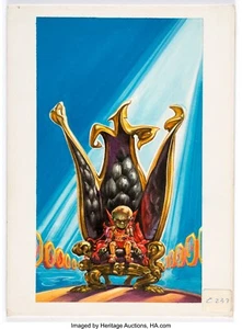 Josh Kirby A Darkness In My Soul Paperback Cover Illustration Original Art (DAW, - Picture 1 of 11
