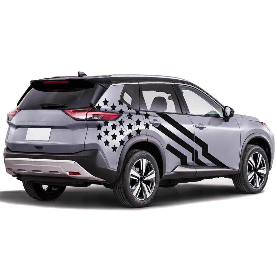 Calcomanía adhesiva gráfica bandera de Estados Unidos trasera compatible con Nissan Rogue Foto 1 de 3