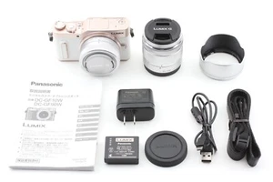 Shutter 481 Panasonic LUMIX DC-GF10 White Digital Camera 12-32 35-100mm Lens Set - Picture 1 of 18