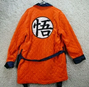 Dragon Ball Z Morgenmantel Herren Small/Medium 34-36 orange blau Taschen Taille binden Son-Goku - Bild 1 von 7