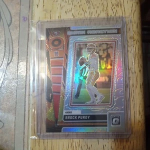 2023 Donruss Optic Brock Purdy SILVER HOLO Chain Reaction 49ers CR-BP - Picture 1 of 10