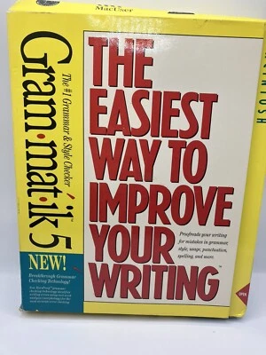 Grammatik 5 The Easiest Way to Improve Your Writing-software-1992 DOS 3.x  - Image 1 of 4