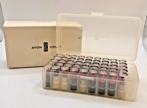 Avon Vintage Clear Case - 45 Samples Variety some Duplicate Colors NOS READ DESC - Bild 1 von 7