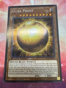 Winged Dragon Of Ra Sphere Mode/Asura Priest Misprint Prismatic SCR Yugioh - Picture 1 of 1