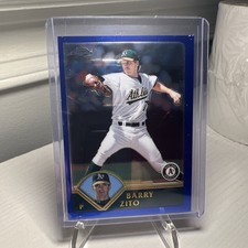 2003 TOPPS CHROME BLUE REFRACTOR #75 - BARRY ZITO