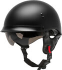 Gmax HH-65 Half Helmet Full Dressed Matte Black