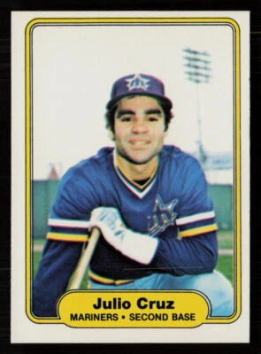 Julio Cruz 1982 Fleer #509 Seattle Mariners Baseball Card - Image 1 of 2