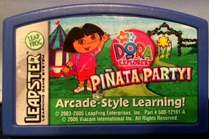 Leap Frog Leapster ~ Dora the Explorer Pinata Party ~ Learning Game Cartridge - Picture 1 of 2