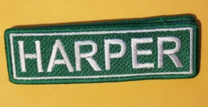 HARPER Detroit Street Sign RC MC Bicycle Embroidered Patch * approx. 1.25 x 3.5" - Picture 1 of 2