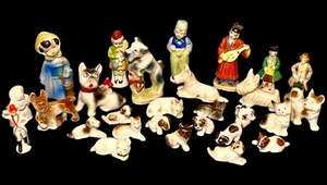 Lotto di 28 cuccioli vintage cane e altre statuine made in Japan 1,25 - 4" - Foto 1 di 13