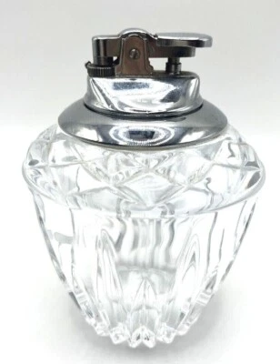 ENCENDEDOR DE COLECCIÓN CRISTAL CORTE CRISTALINO BOTELLA MESA REDONDO ENCENDEDOR DE BOTELLAS Foto 1 de 4