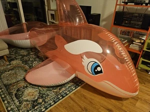 IW Inflatable World 3 Meter Whale Pink Transparent - Picture 1 of 9