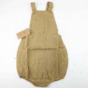 The Simple Folk Linen Overall Romper - Picture 1 of 7