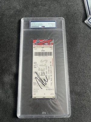 Nolan Schanuel Signed Autographed MLB Debut Ticket 8/18/23 PSA Authentic Angels - Image 1 of 3