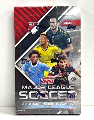 2023 Topps MLS Major League Soccer Factory Sealed Hobby Box 3 Autos/Relics - Image 1 of 3
