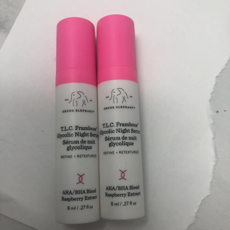 Лот из 2 пьяных слонов TLC FRAMEBOOS ночная сыворотка 0,27 унц каждая новая в коробке  - Изображение 1 из 1