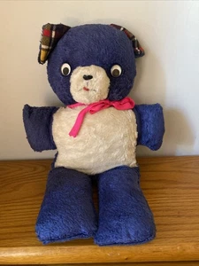 Vintage 1950’s Blue Teddy Bear Carnival Prize - Picture 1 of 8