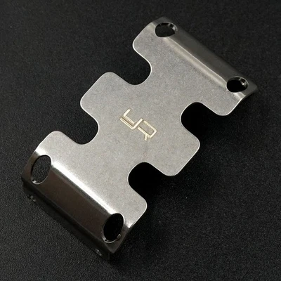 Yeah Racing Stainless Steel Skid Plate For Axial SCX24 1:24 4WD RC Cars Crawler - Image 1 of 3