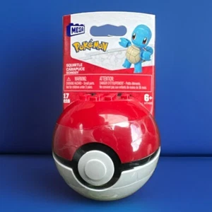 MEGA Pokemon Squirtle Action Figure Building Set with Poke Ball 17 Pieces - Picture 1 of 2