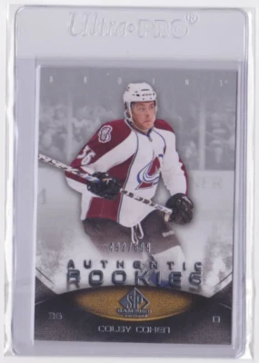 2010-11 UD SP GAME-USED AUTHENTIC ROOKIES /699 COLBY COHEN #136 BOSTON BRUINS - Image 1 of 2