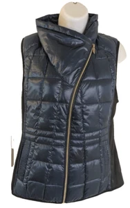 Calvin Klein, Women's, Asymmetrical, Down Vest, Blue, Size M - Picture 1 of 4