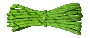 Cordones para botas de senderismo - cal fluorescente con manchas reflectantes - 3,5 mm redondos - Imagen 1 de 4
