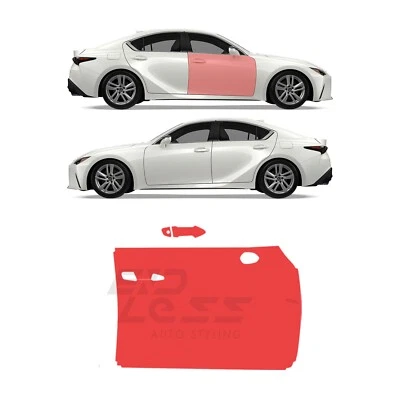 IS 300 2021-2024 PUERTA PASAJERO Película de Protección de Pintura Precortada Sujetador Transparente Kit PPF Foto 1 de 3