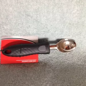 Paletta Gelato in Acciaio Inox con Manico Comfort Grip Gadget Cucina -Nero - Foto 1 di 3