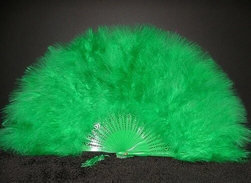 MARABOU FEATHER FAN 20 英寸 x 12 英寸顶级品质! 25 + 颜色可用! 婚礼/服装 — 第 1/1 张图片
