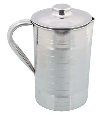 Stainless Steel Pitcher Water Jug with Lid -2Ltr free shipping - Image 1 of 4